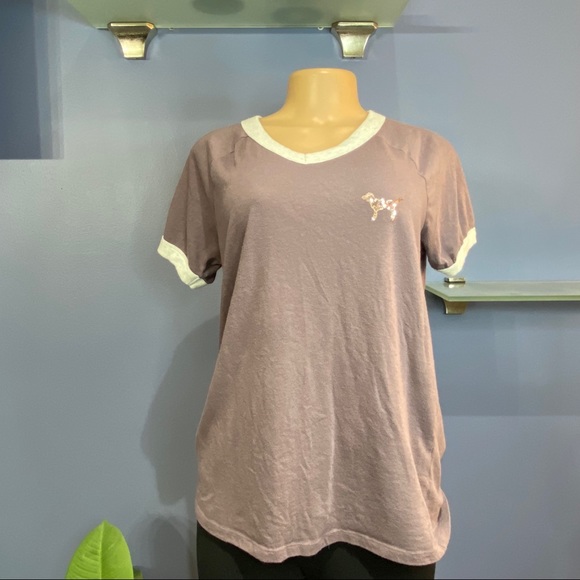 PINK Victoria's Secret Bling T-Shirt - Picture 3 of 8